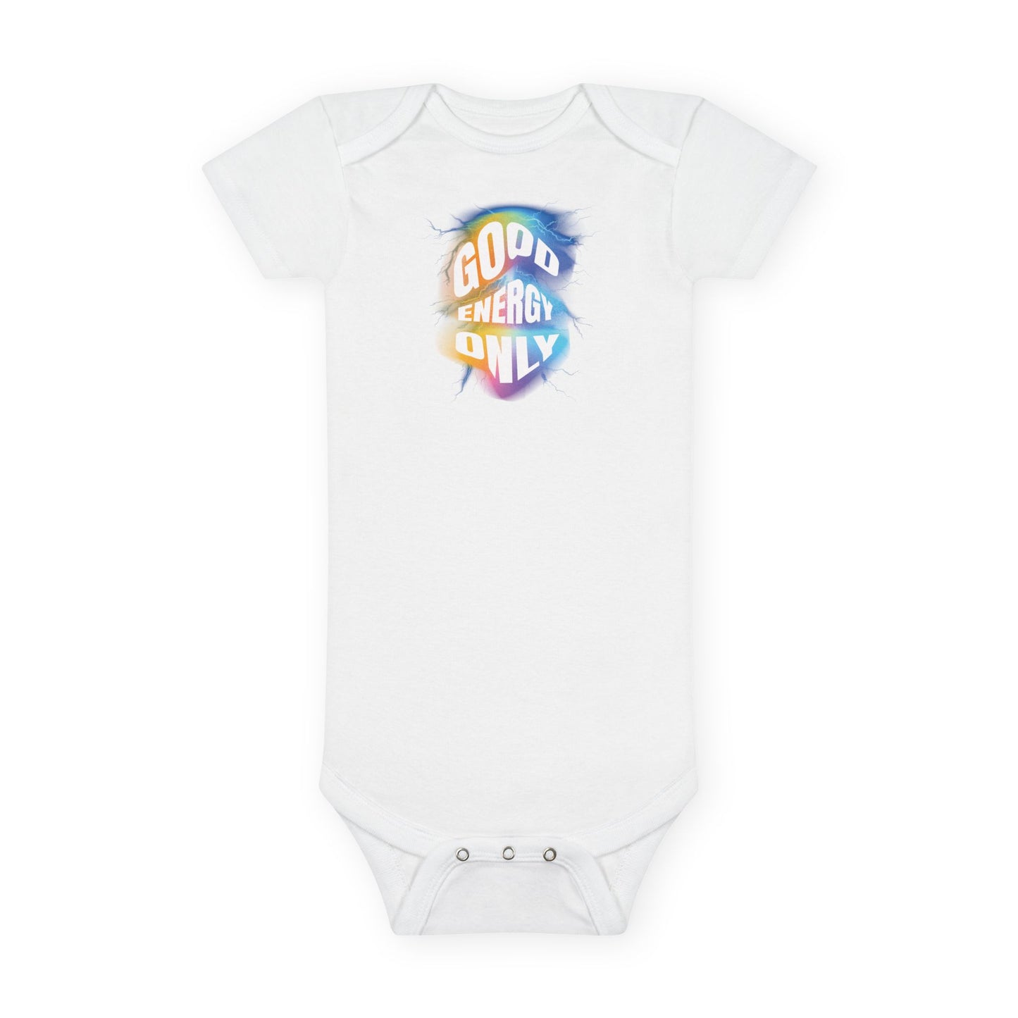 Good Energy Only Organic Onesie - "Good Energy Only" Onesie® - Cute & Comfy Baby Clothes, Gift for New Parents, Baby Shower Essential, [...]