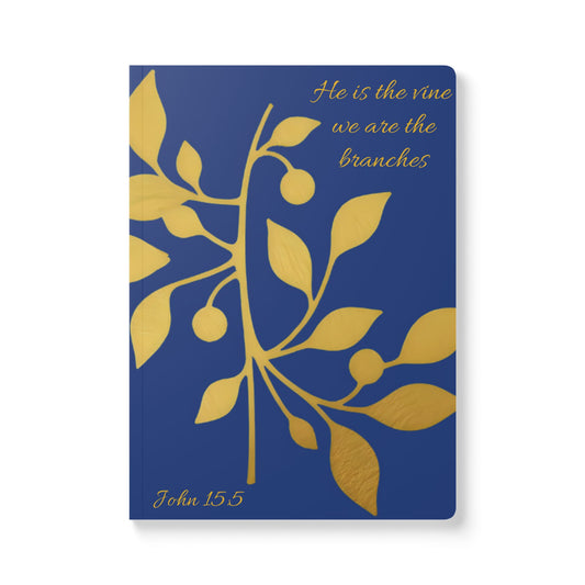 The Vine & The Branches – John 15:5 Journal (Royal Blue)