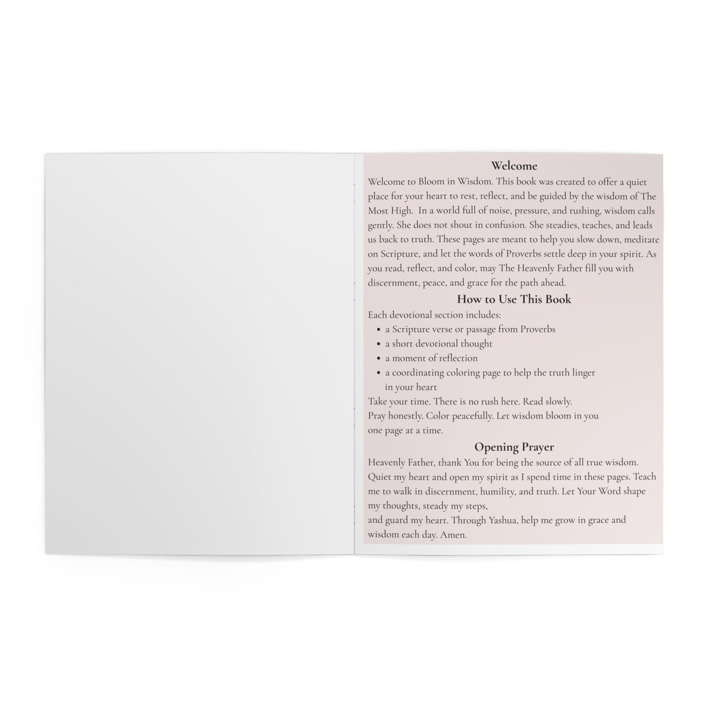 Bloom in Wisdom: A Proverbs Devotional Coloring Book