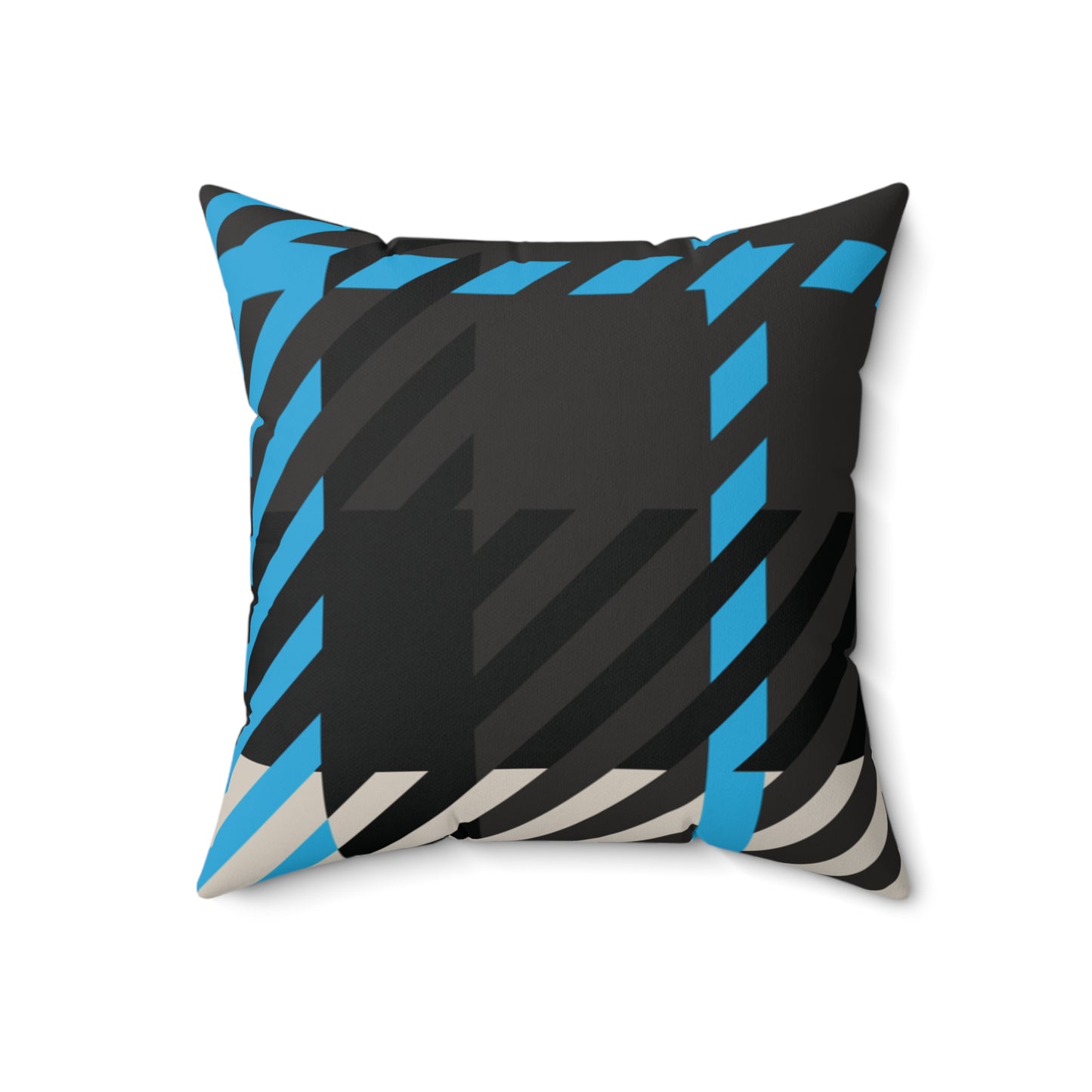 Frozen Echo Reversible Throw Pillow – Gamma Blue Edition