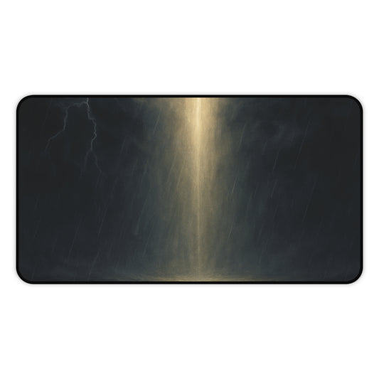 Light in the Storm Desk Mat – Divine Illumination