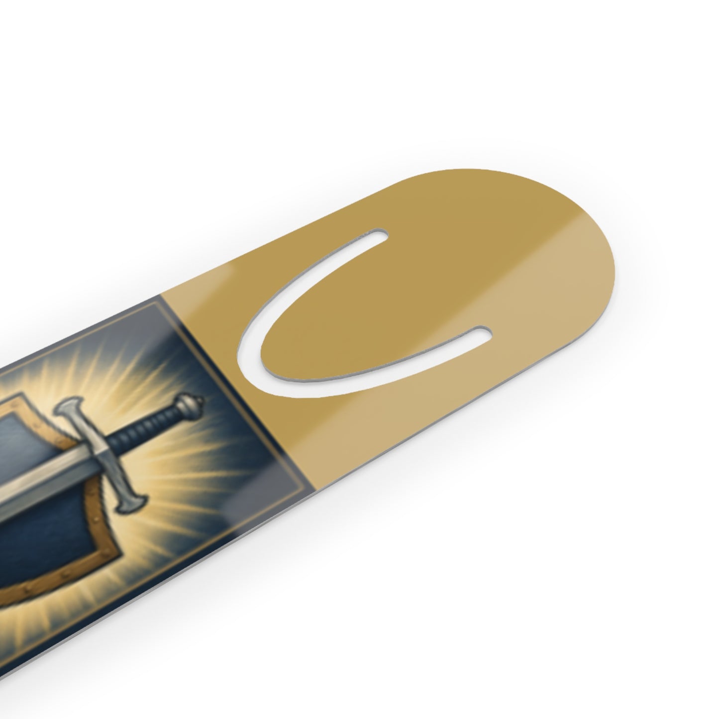 Sword & Shield Bookmark — "Be Strong and of a Good Courage" (Joshua 1:9)