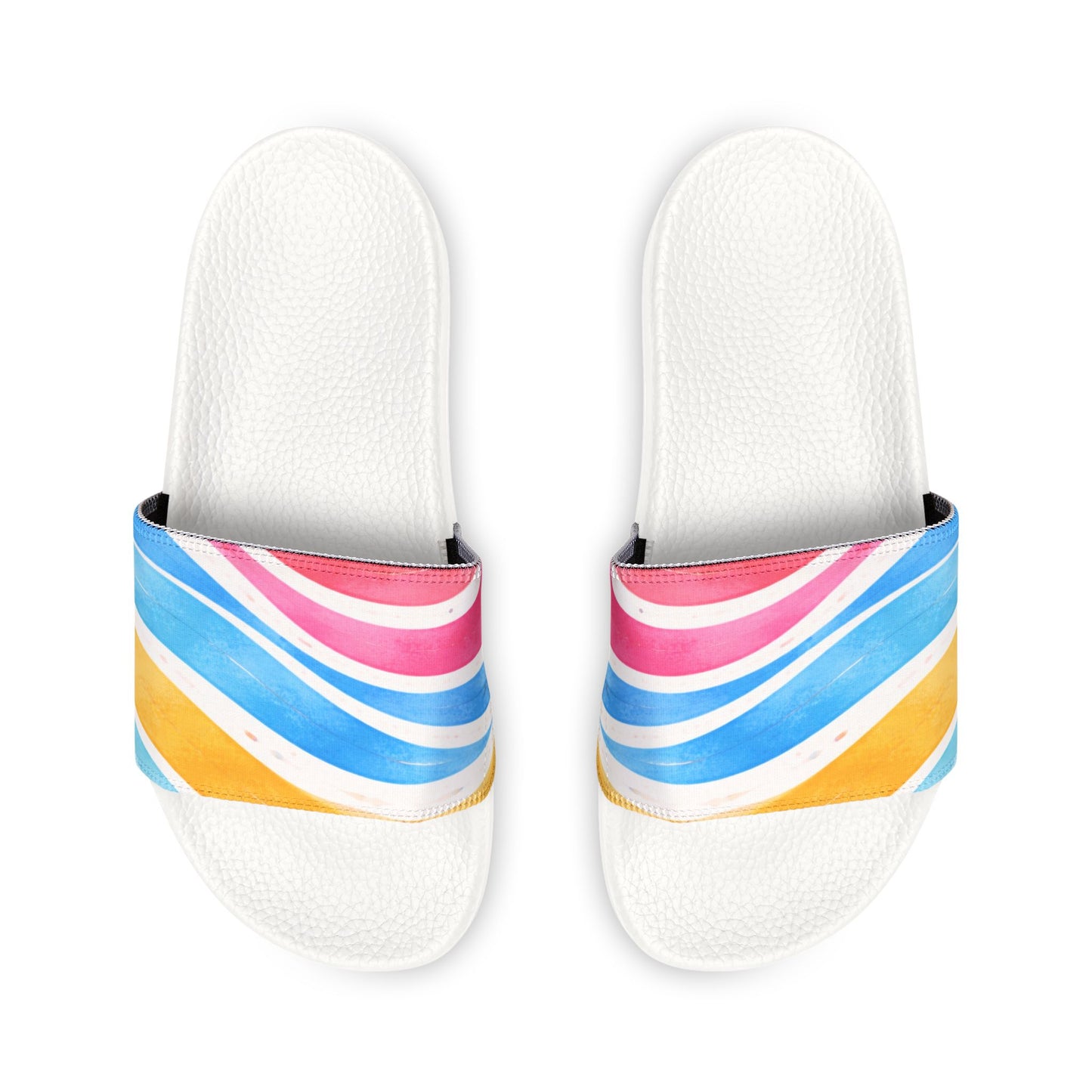 Sunburst Stripe Kids Slides | Golden Unfurling