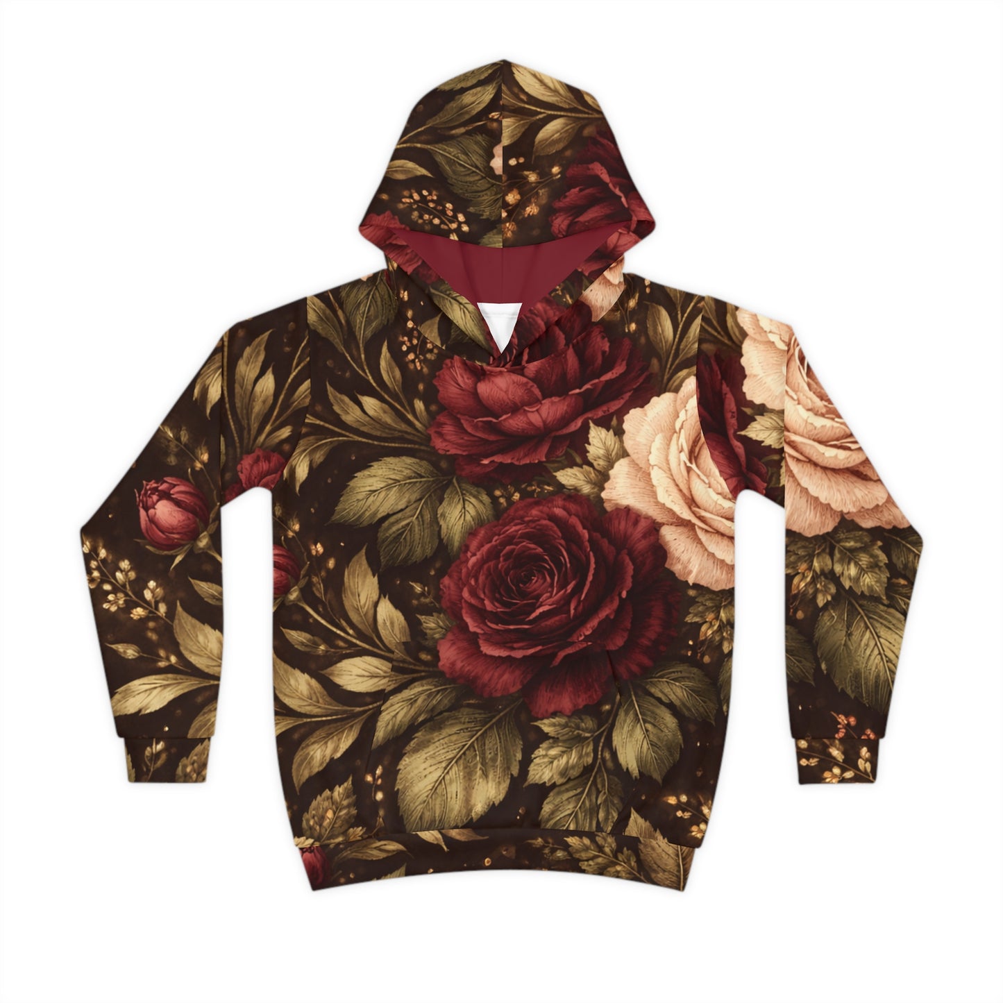 Abundance Tapestry Youth Hoodie (Unisex) | Golden Unfurling