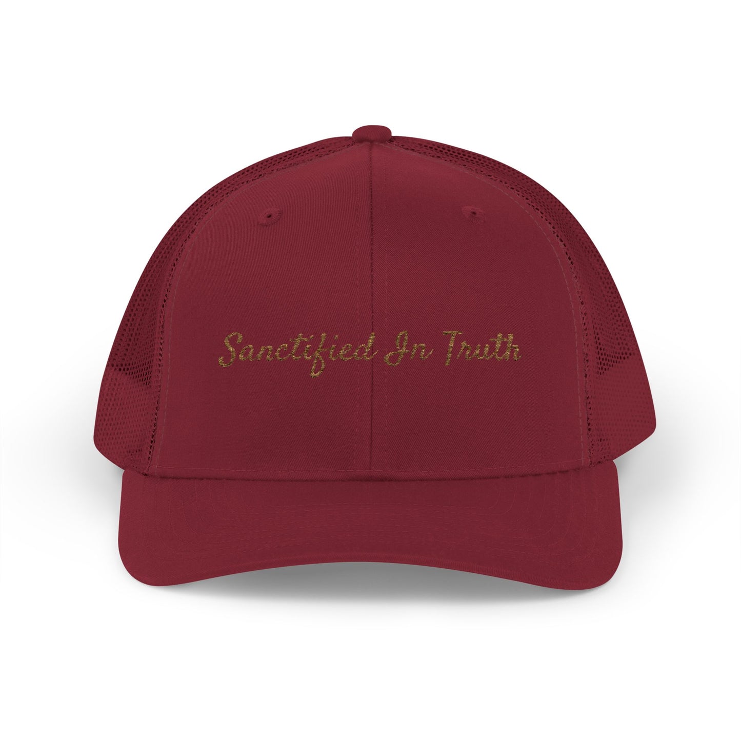 Sanctified In Truth Mesh Trucker Hat – Faith on the Go