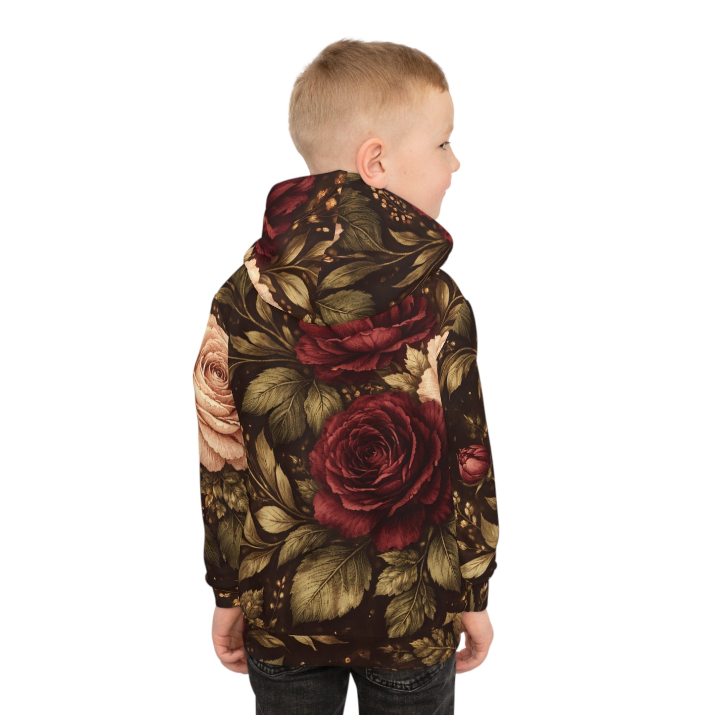 Abundance Tapestry Youth Hoodie (Unisex) | Golden Unfurling