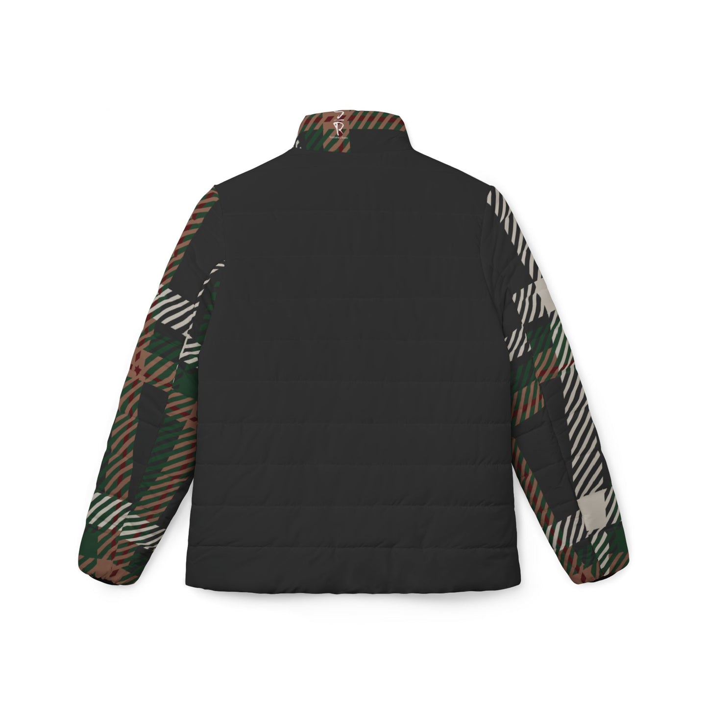 Faithful Tartan Puffer Jacket – Black Edition - Women's