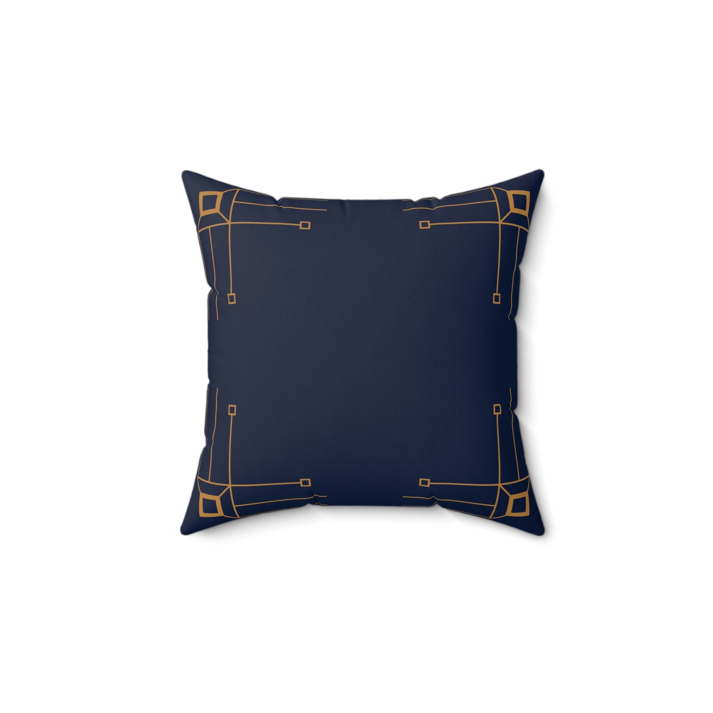 Midnight Luxe Deco Border Throw Pillow