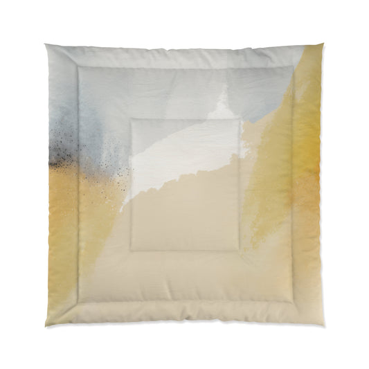 Golden Horizon Watercolor Comforter