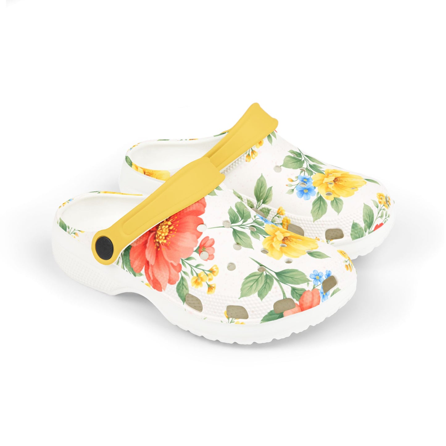 Petal Bloom Girls Clogs | Golden Unfurling