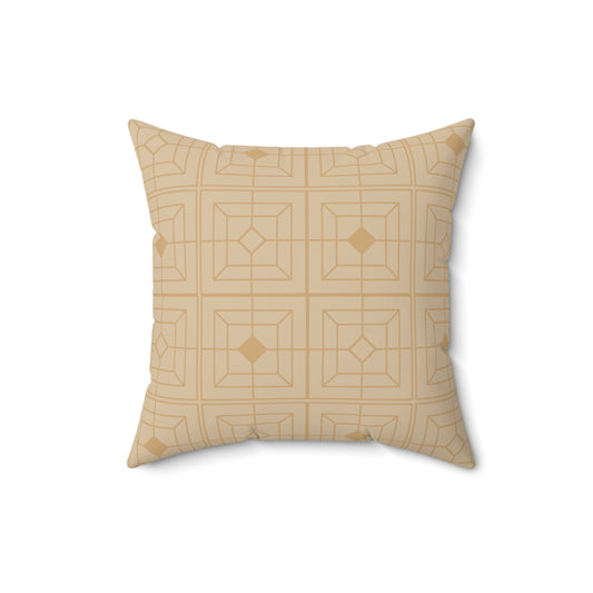 Natural Deco: Sacred Grid Throw Pillow