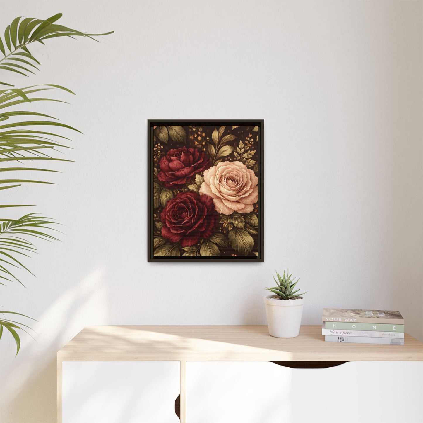 Abundance Tapestry Luxe Floral Framed Canvas