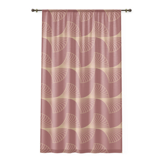 Rose Deco Grace – Champagne Gold Fan Panel Curtain