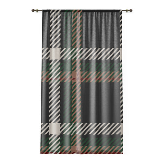Faithful Tartan Curtain – Blocky Remix