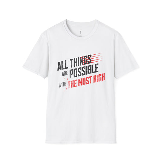 All Things Possible Tee – Powered by the Most High