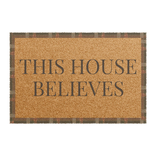Faithful Tartan | “This House Believes” Doormat