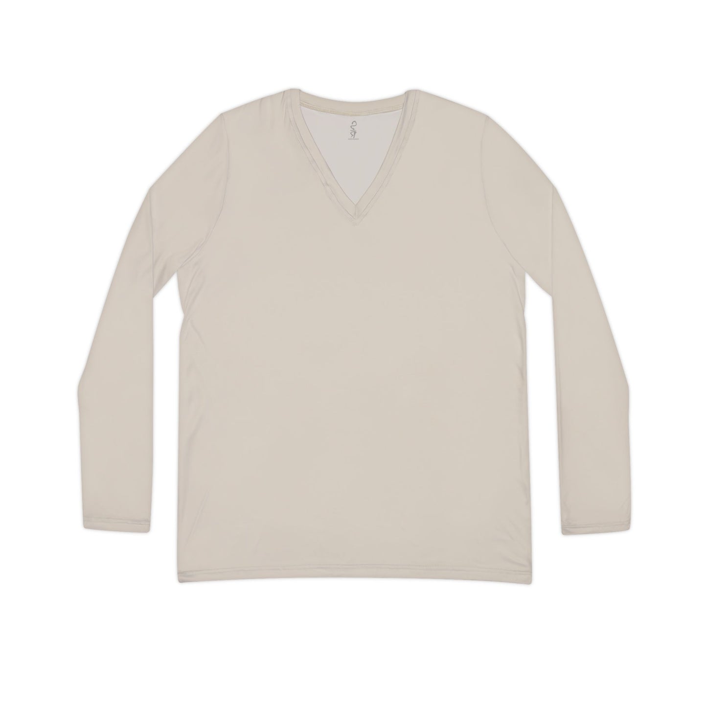 Faithful Layers: Women’s Luxe V-Neck – Stone Beige