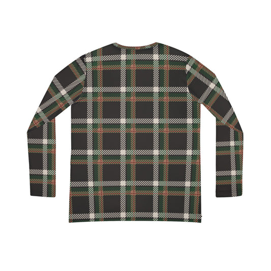 Frosted Tartan Long Sleeve V-Neck Tee- Faithful Tartan Edition