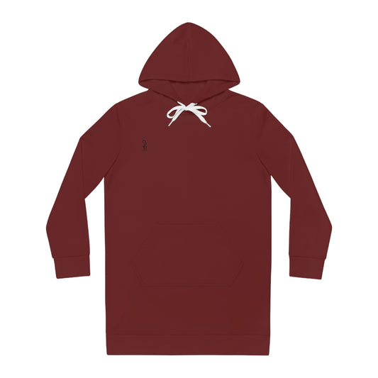 Whispers of Winter Solid Hoodie Dress – Oxblood
