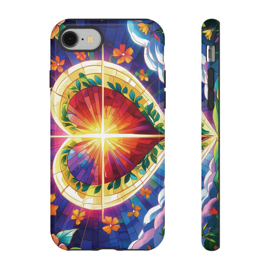 "Heart of Light" Phone Case – Stained Glass Faith Edition