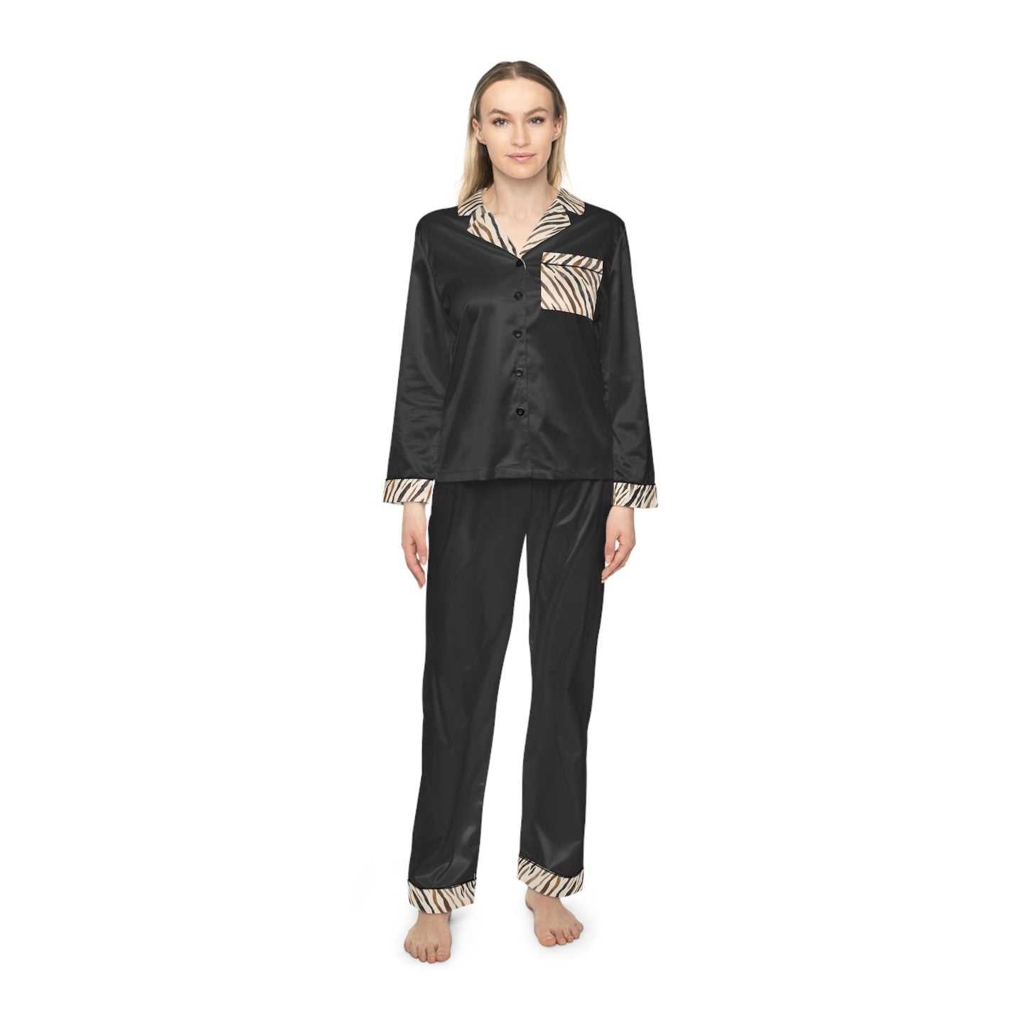 Silent Stride – Women’s Pajama Set (Black)