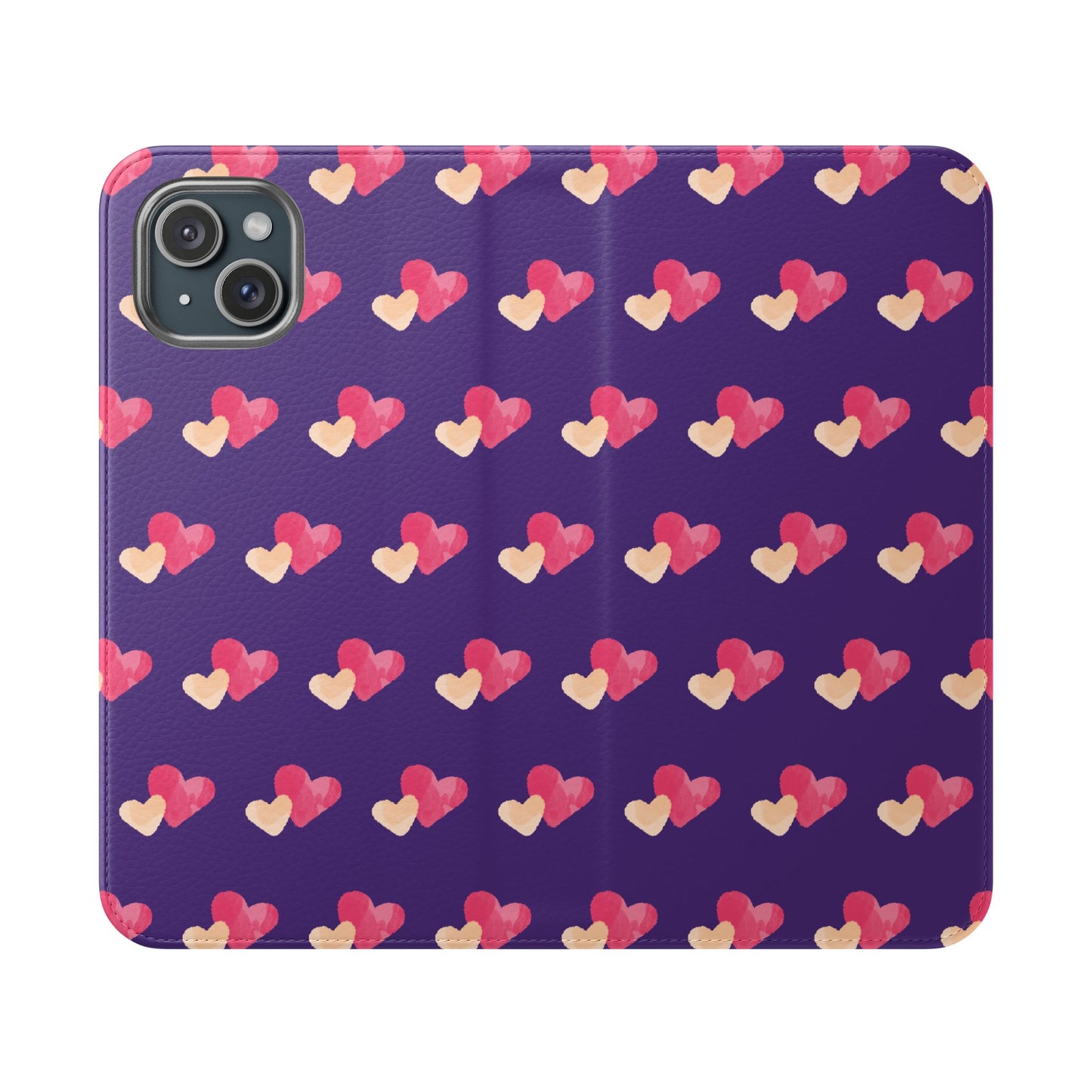 "Faith-Filled Hearts | Flip Phone Case – Purple"