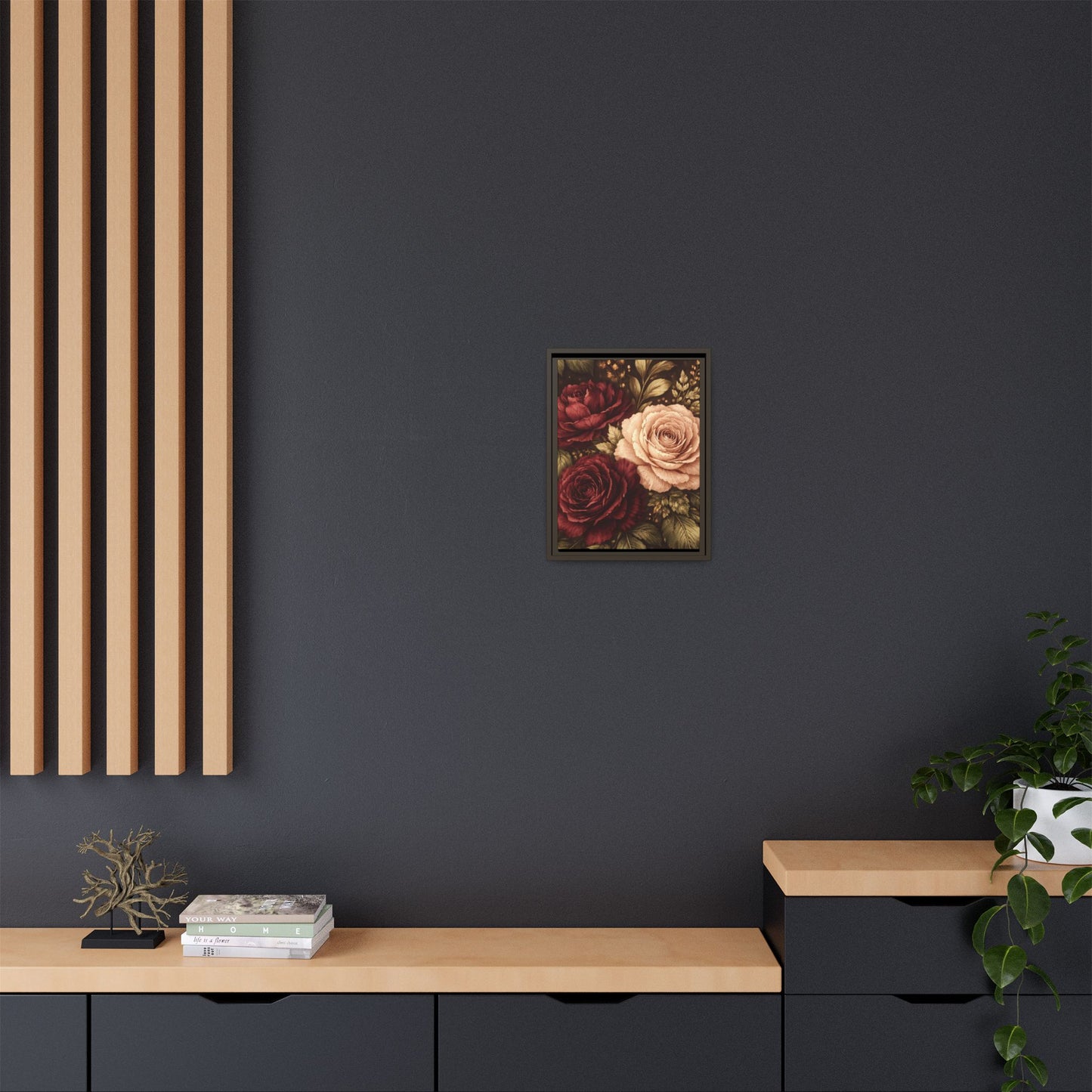 Abundance Tapestry Luxe Floral Framed Canvas