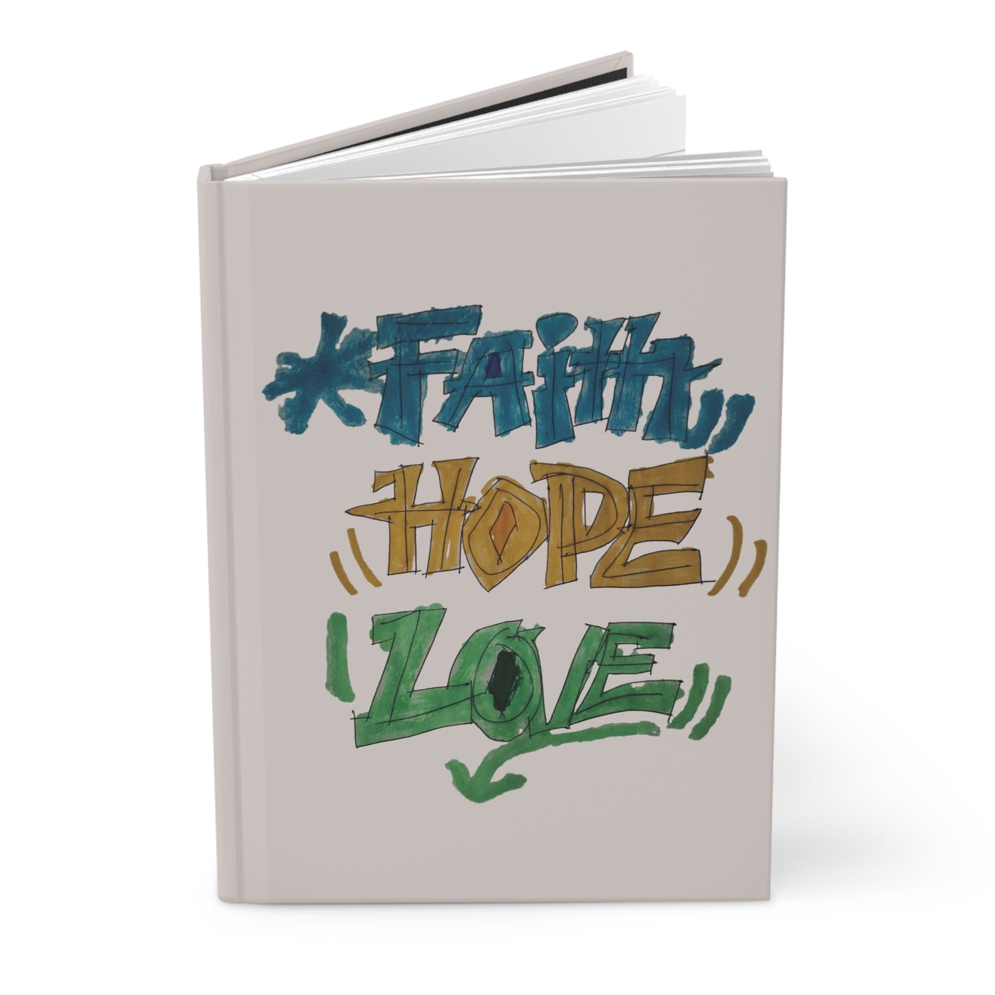 Faith Hope Love Journal – Sand Stone Cover