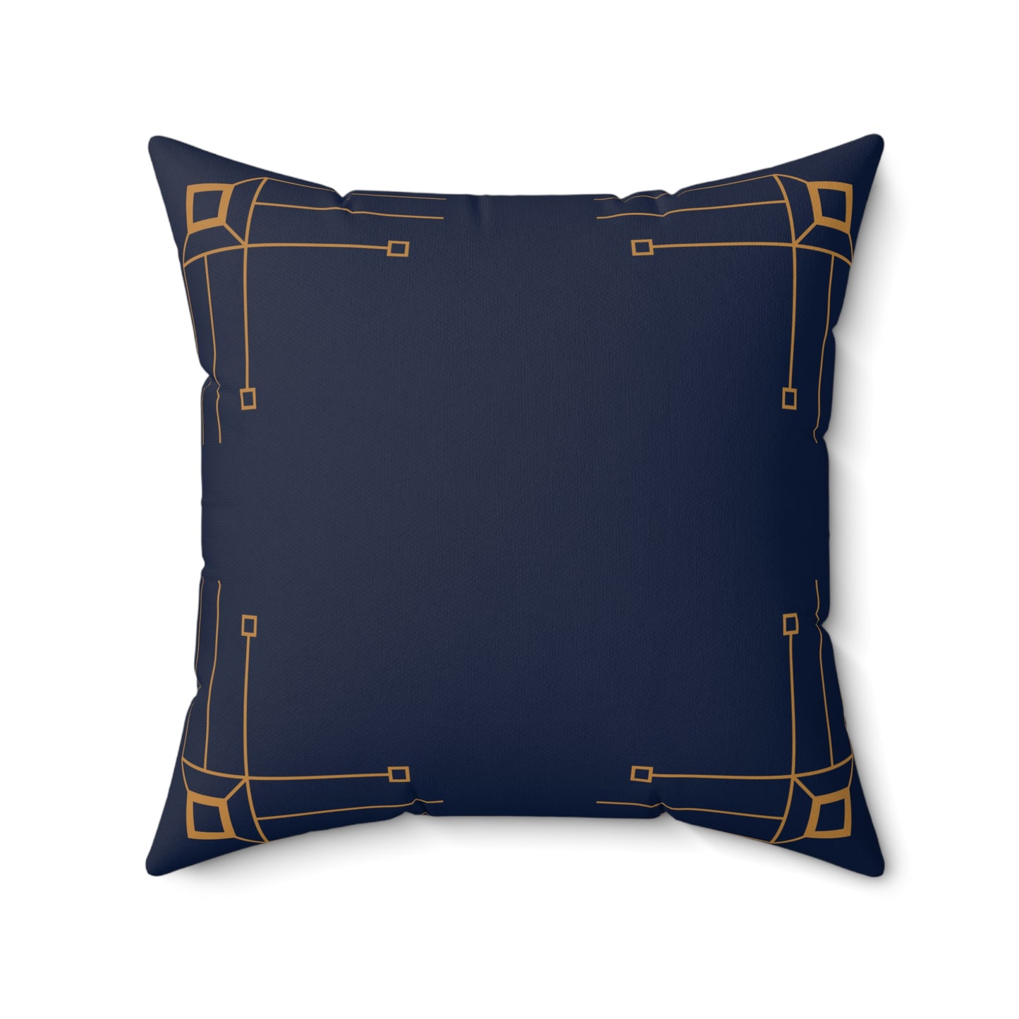 Midnight Luxe Deco Border Throw Pillow