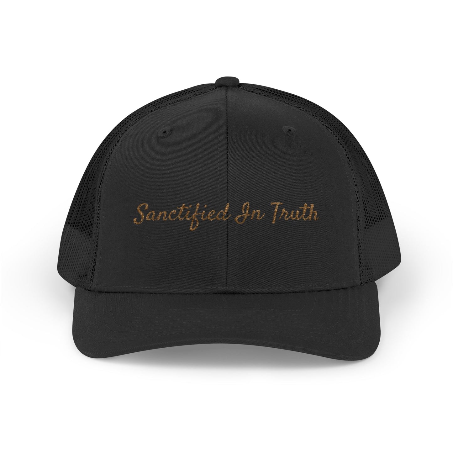 Sanctified In Truth Mesh Trucker Hat – Faith on the Go