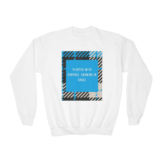 “Planted with Purpose, Growing in Grace” Luxe Unisex Sweatshirt