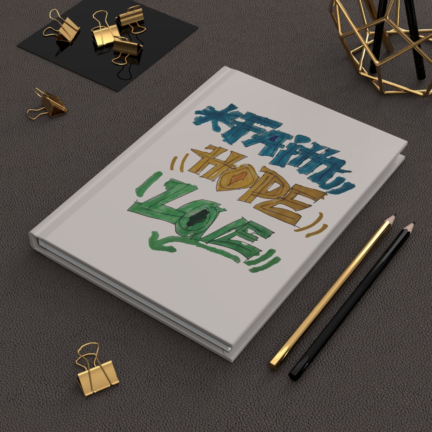 Faith Hope Love Journal – Sand Stone Cover