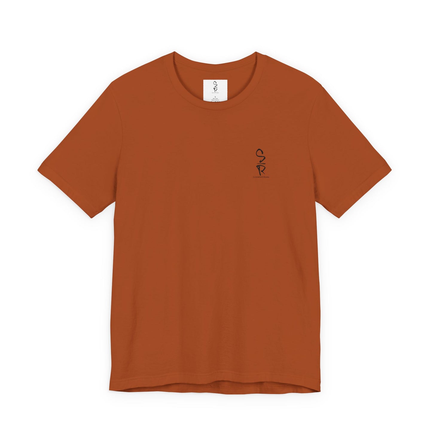 "Scattered Roses" Embroidered Logo Unisex Tee