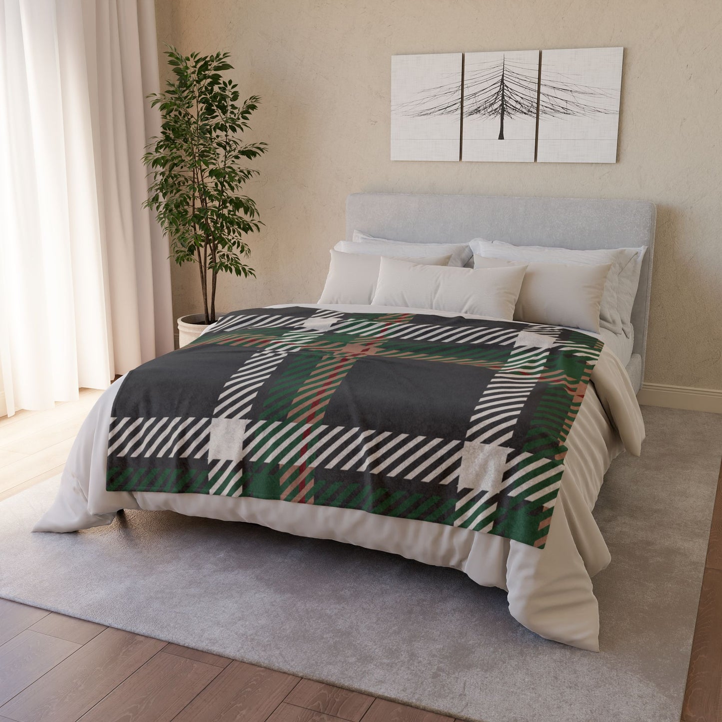 Faithful Tartan | Ultra-Soft Throw Blanket