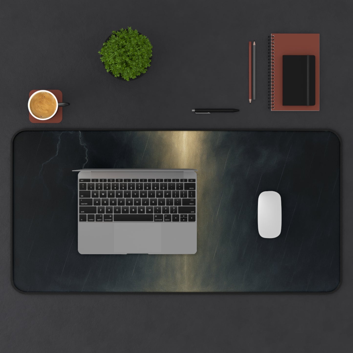 Light in the Storm Desk Mat – Divine Illumination
