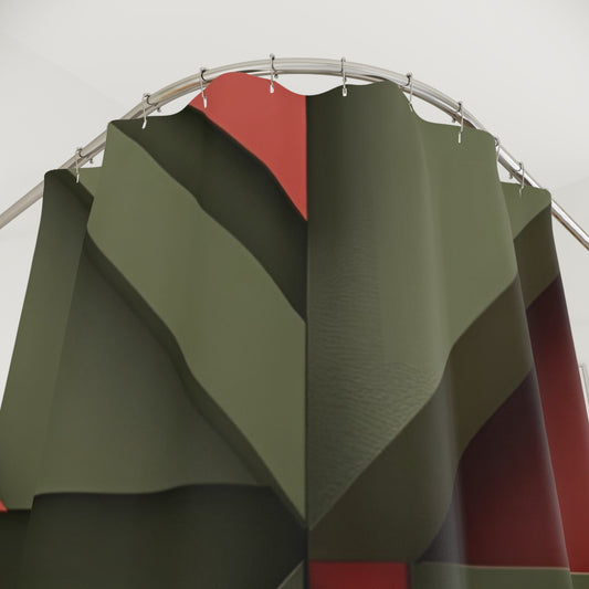 "Urban Warrior Shower Curtain – Bold Lines, Brave Vibes"