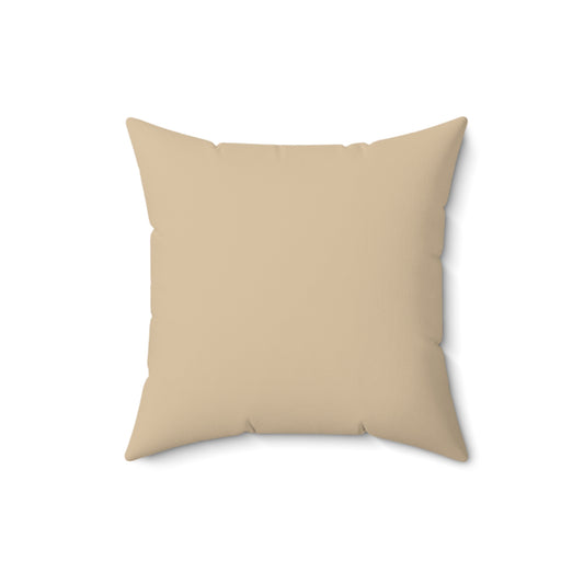 Natural Deco: Soft Beige Throw Pillow