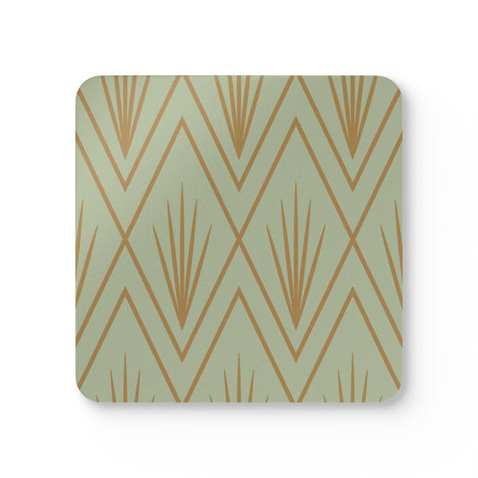 Natural Deco Coaster Set – Sage Light