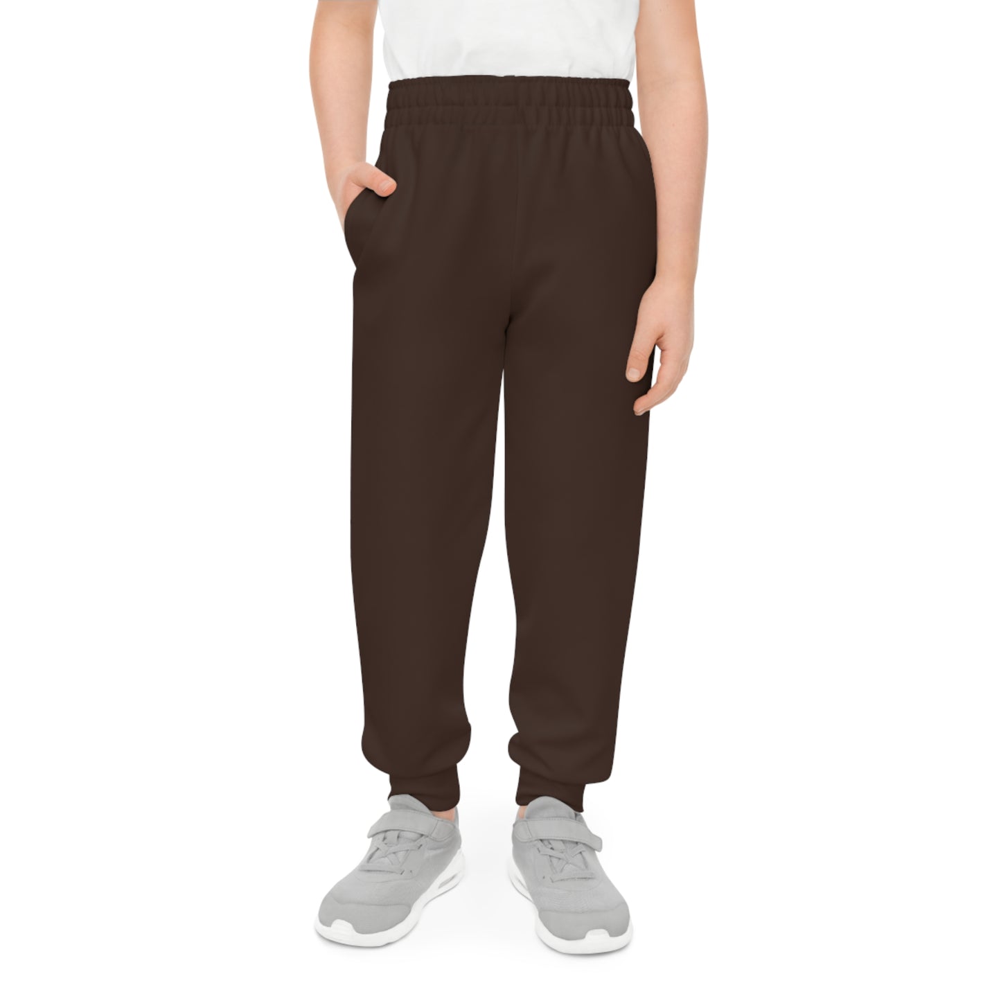 Dark Cocoa Brown Kids Joggers | Golden Unfurling Essentials