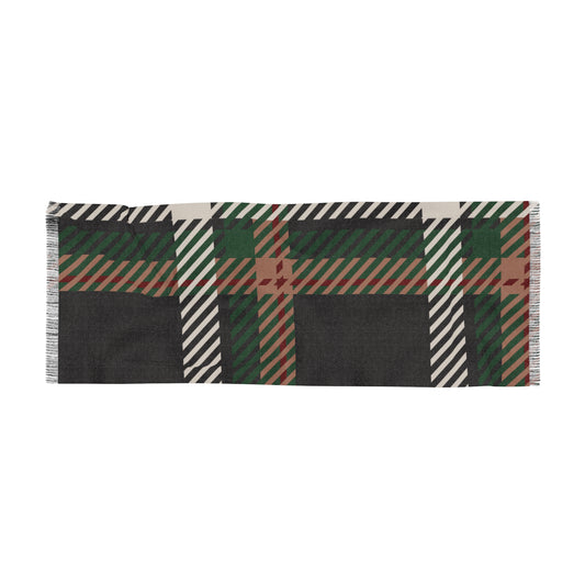 Faithful Tartan Fringed Scarf – Luxe Lightweight Wrap