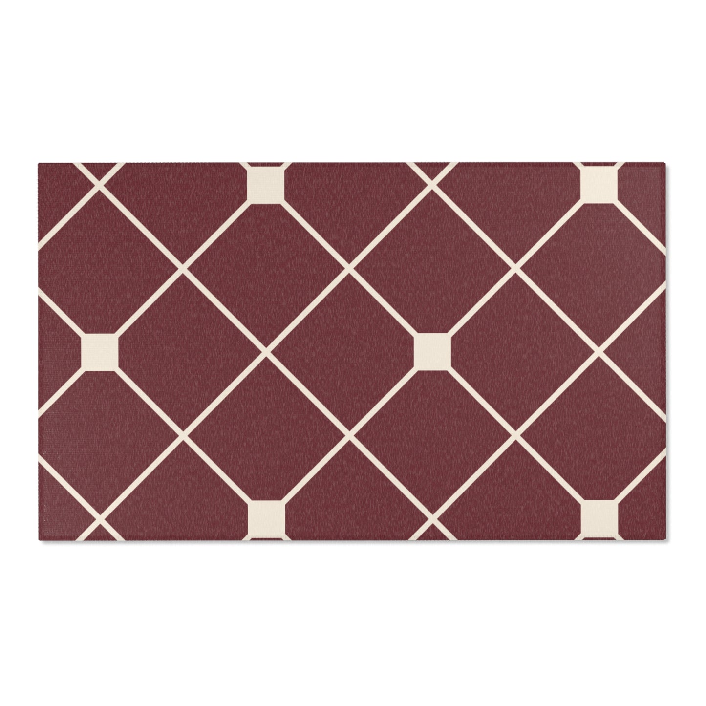 Covered in Wine Geometric Rug