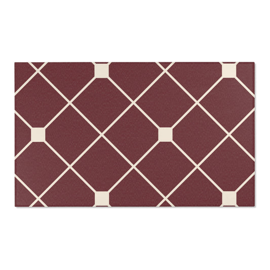 Covered in Wine Geometric Rug