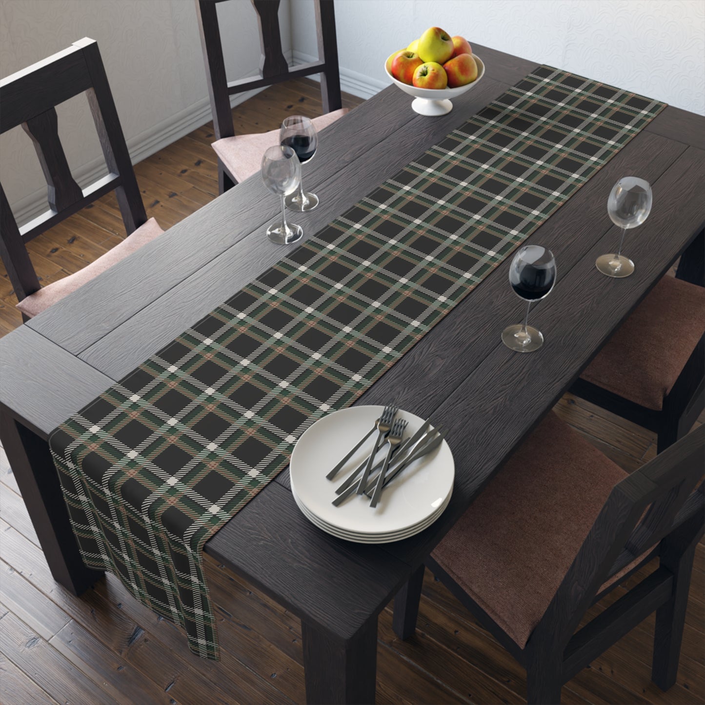Faithful Tartan Table Runner – Rooted in Grace, Designed for Gathering