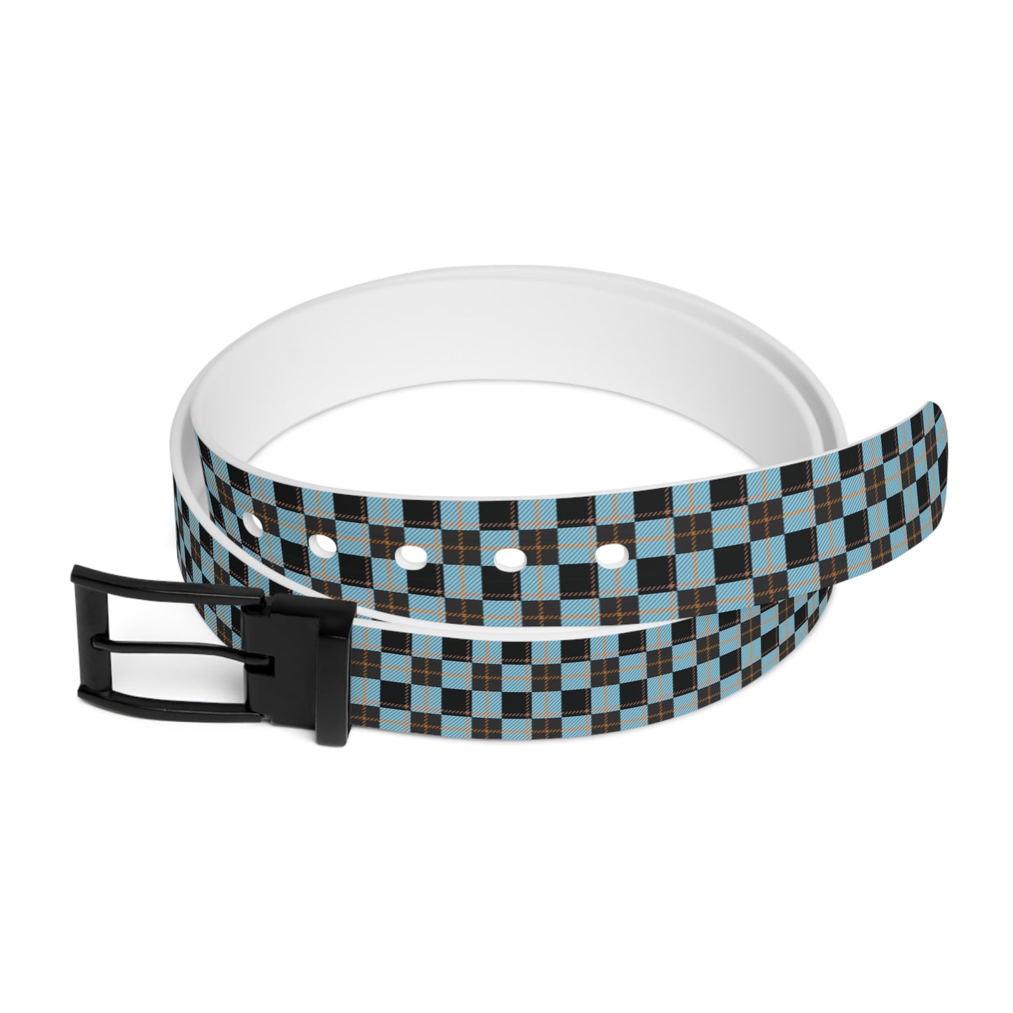 Frozen Ember Plaid Belt – Whispers of Winter Collection