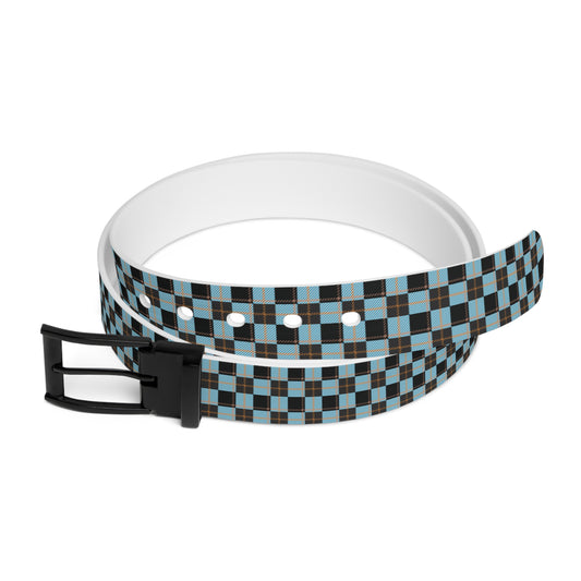 Frozen Ember Plaid Belt – Whispers of Winter Collection