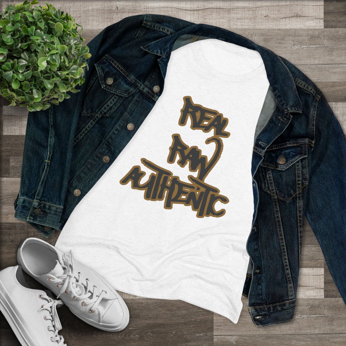 Real • Raw • Authentic Tee – Women’s Faith Streetwear