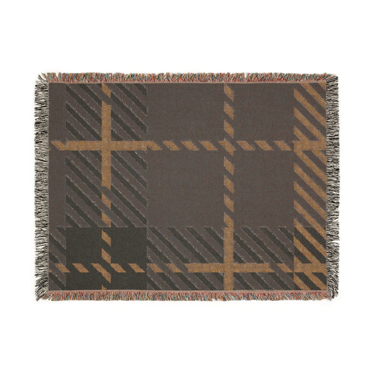Frozen Echo Woven Throw Blanket – Whispers of Winter Collection