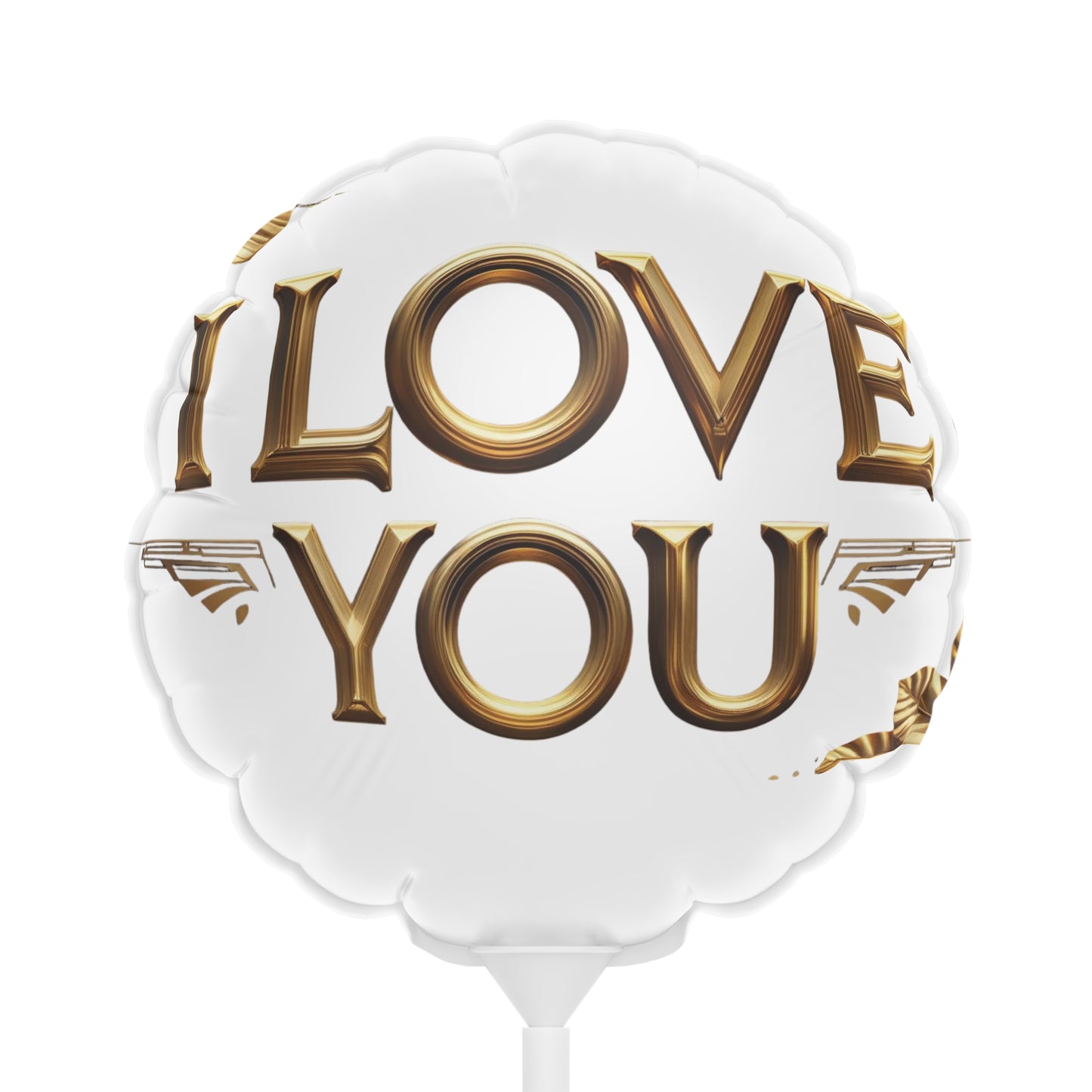 Golden Love Foil Balloon – Heart & Round Variants