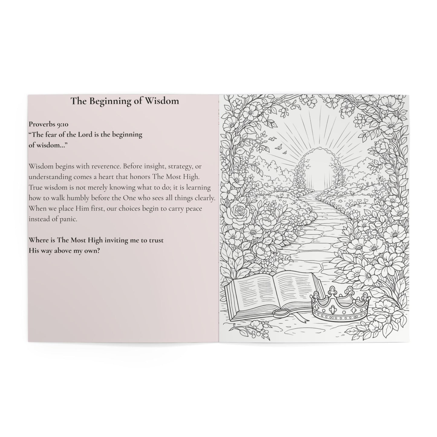 Bloom in Wisdom: A Proverbs Devotional Coloring Book