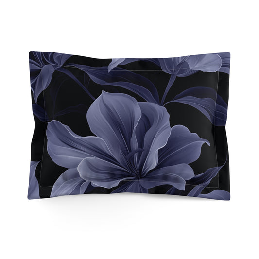 Midnight Bloom Pillow Sham